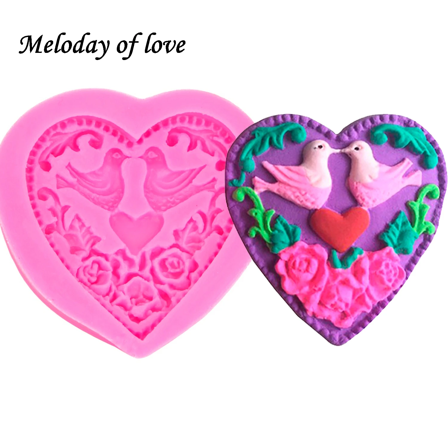 Love Hreat формочка для мыла с цветами мира Dove шоколада DIY Инструменты украшения