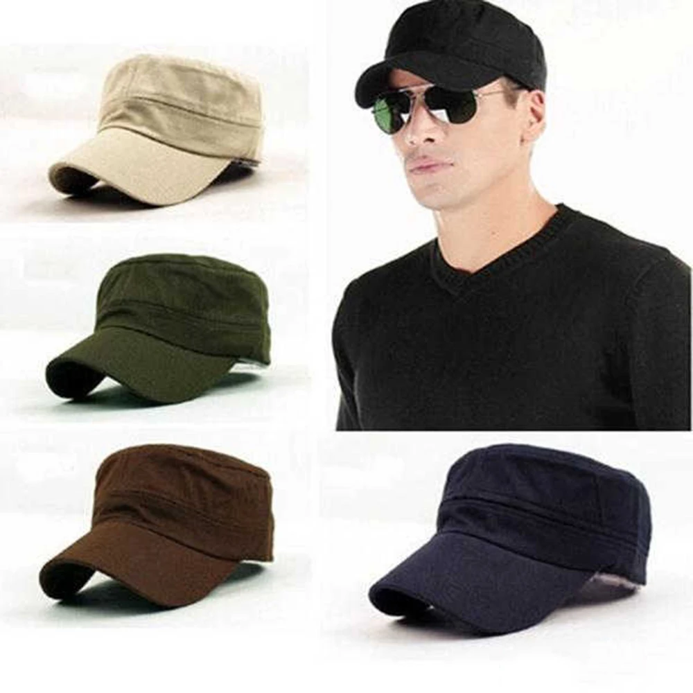 

Thefound 2019 New Cotton Gatsby Cap Mens Military Hat Summer Flat Adult Fashion Newsboy Cap