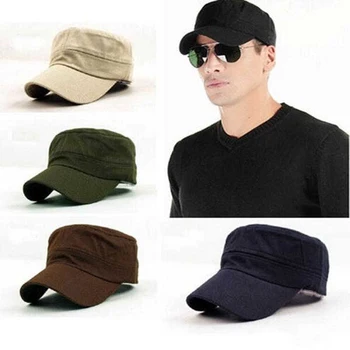 

Thefound Cotton Gatsby Cap Mens Military Hat Summer Flat Adult Fashion Newsboy Cap