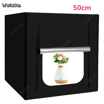 

Dimming 50cm LED studio box set simple mini product photo soft box photo studio background portable folding equipment CD50 T10