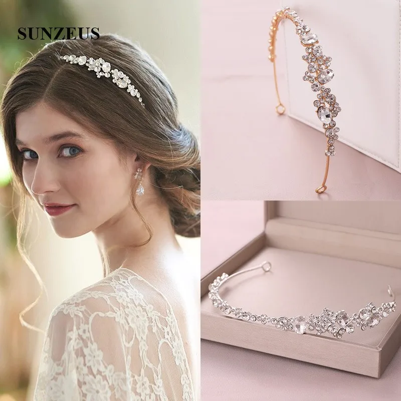 

Hair Diamonds Bridal Headband 2019 Silver/Gold Wedding Head Accessory Crystal Party Head Band