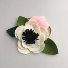 

Lovely flower Shaped Elastic polyester Baby Girls Hairbands Children Hair Accessories