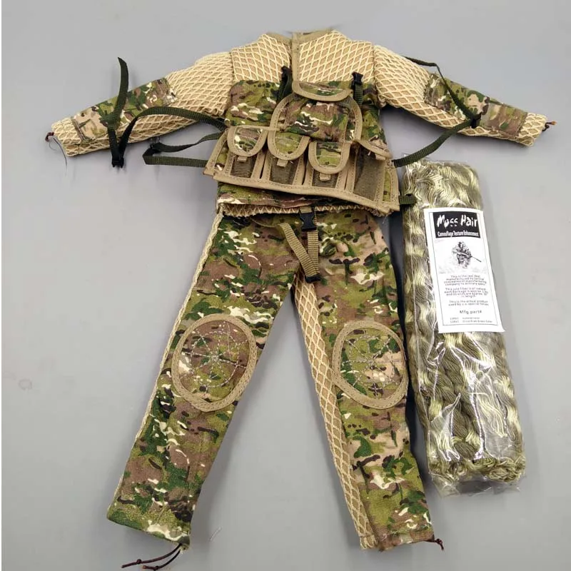 Mnotht 1:6 Solider Ghillie костюм подходящая модель камуфляжная джунглей снайперская печать