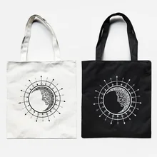 Защита от солнца настольная игра Таро аксессуары холщовые сумки на плечо пляжные большие емкости Tote Женские повседневные покупки городской бег