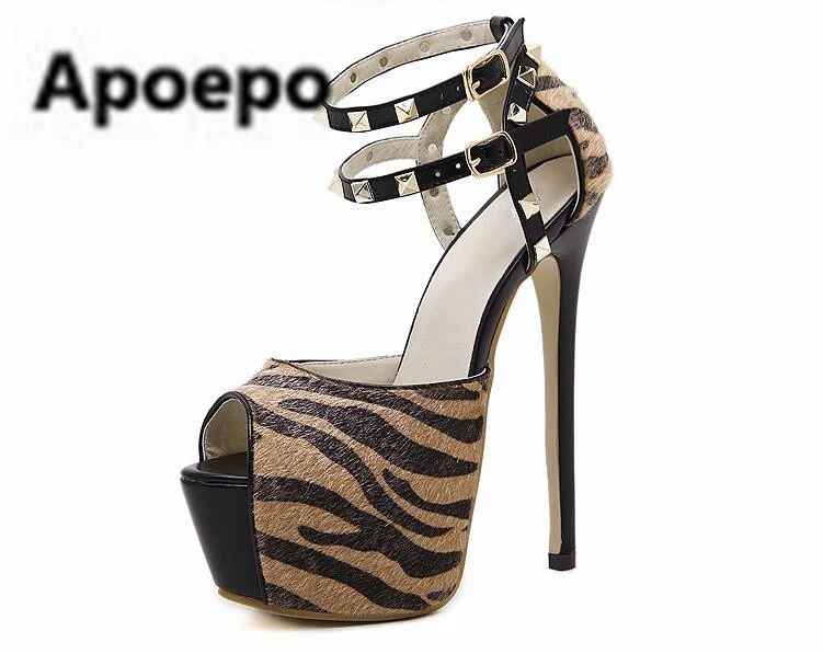 womens leopard print gladiator sandals