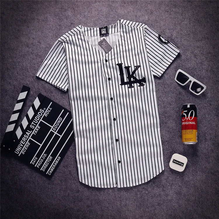 baseball t shirt striped