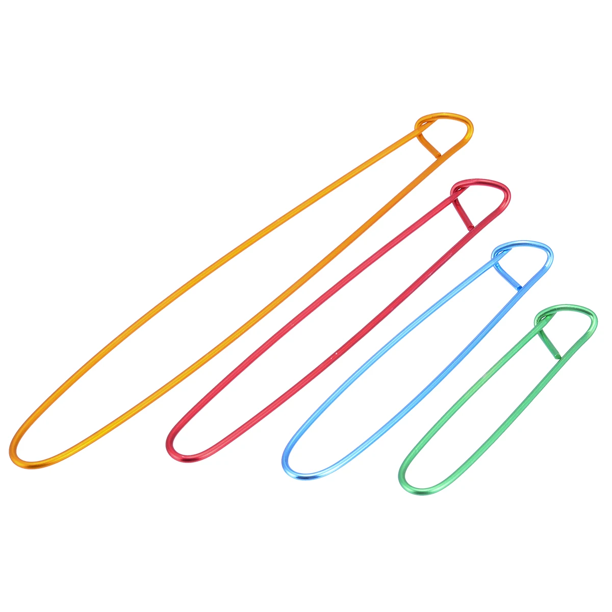 1 Set Aluminum Stitch Holders Pins Knit Knitting Needles Markers Crochet Hooks Locking Stitch Seam DIY  Sewing Tool 4 Sizes