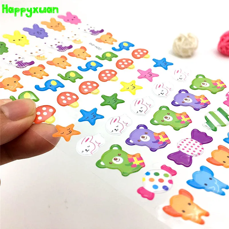 Happyxuan 24 листа дети Kawaii 3D пышные объемные наклейки Скрапбукинг Автомобили