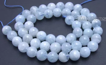 

Genuine 7-8mm perfect Round High quality Natural Stone Beads strand 15"-los528