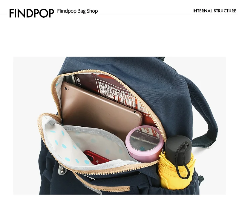 Findpop, Большой Вместительный рюкзак для женщин, студентов, водонепроницаемые школьные сумки, модный рюкзак для девочек-подростков, рюкзак для путешествий, отражатель, нейлон