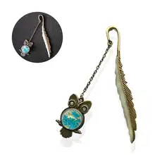 Креативная светящаяся Закладка в форме Совы креативный хвост русалки Ретро металлическая, для книги метки для девочек подарок, школьные принадлежности новинка канцелярские принадлежности