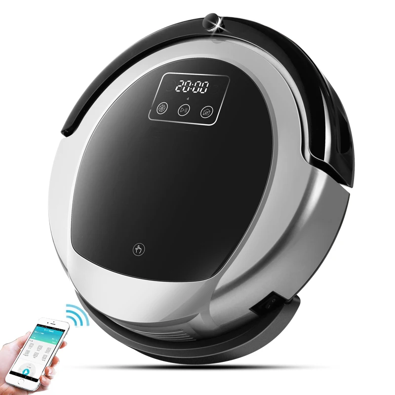 Wet And Dry Robot Vacuum Cleaner B6009,Map navigation,3000Pa Suction, ,Smart Memory,Wifi APP, Water tank,Lithium battery