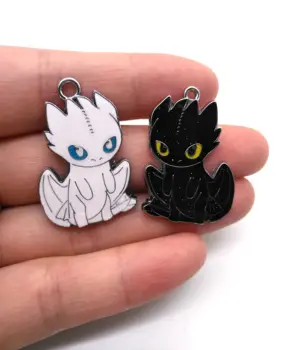 

10pcs cartoon Anime dragon Metal Charm earrings necklace bracelet Pendant DIY Necklace Jewelry Charms D80