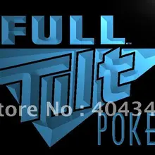 LH049-полностью Наклонный покерный светодиодный неоновый знак