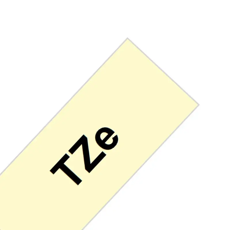 TZe231 стандартная ламинированная пленка 12 мм x 8 м Совместимость для Brother P-touch TZe ленты черный на белом принтере ленты TZe-231 производитель этикеток - Цвет: Lemon Yellow