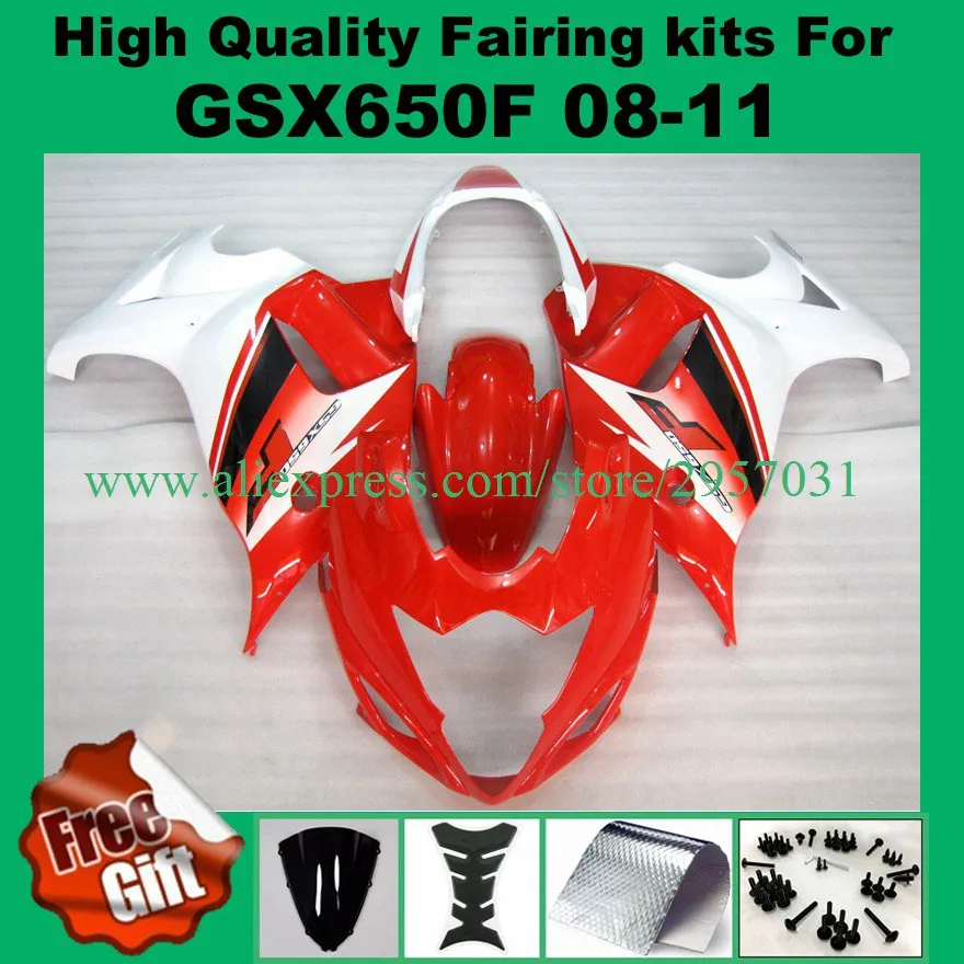 9 подарки обтекатель комплект для SUZUKI GSX650F 2008 2009 2010 2011 GSX 650F 08 09 10 11 GSX650 F 08-11