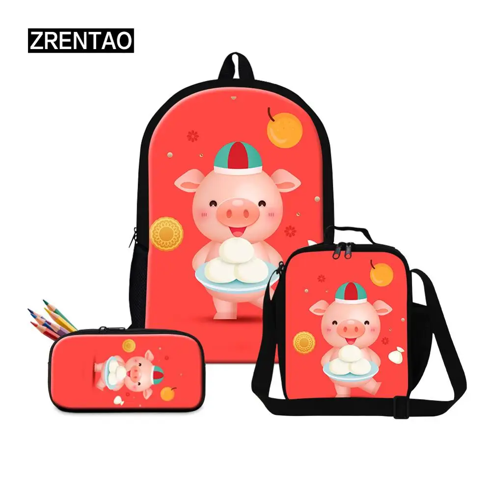 

School Supplies Dropshipping Kids Backpacks Sets Preschool Toddlers Boys Girls Schoolbag Canvas Big Bookbags Cute Cartoon Prints