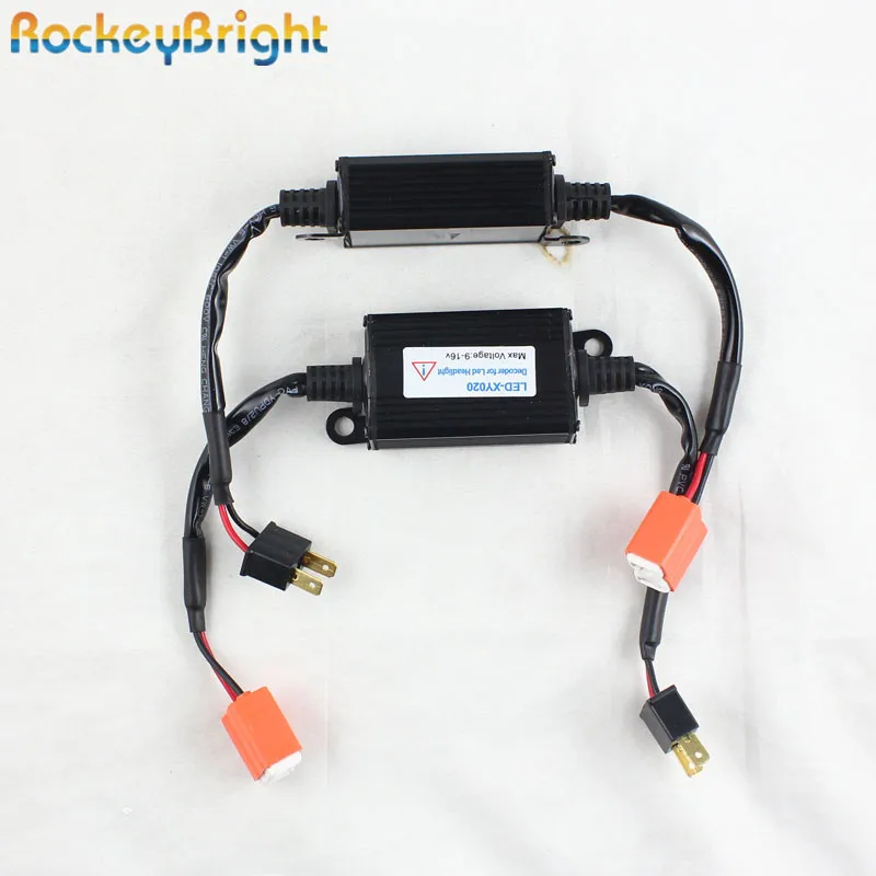 Rockeybright безошибочный светодиодный фонарь для BMW H1 H3 9005 9006 H7 H11 H13 H8 декодер Mercedes|warning