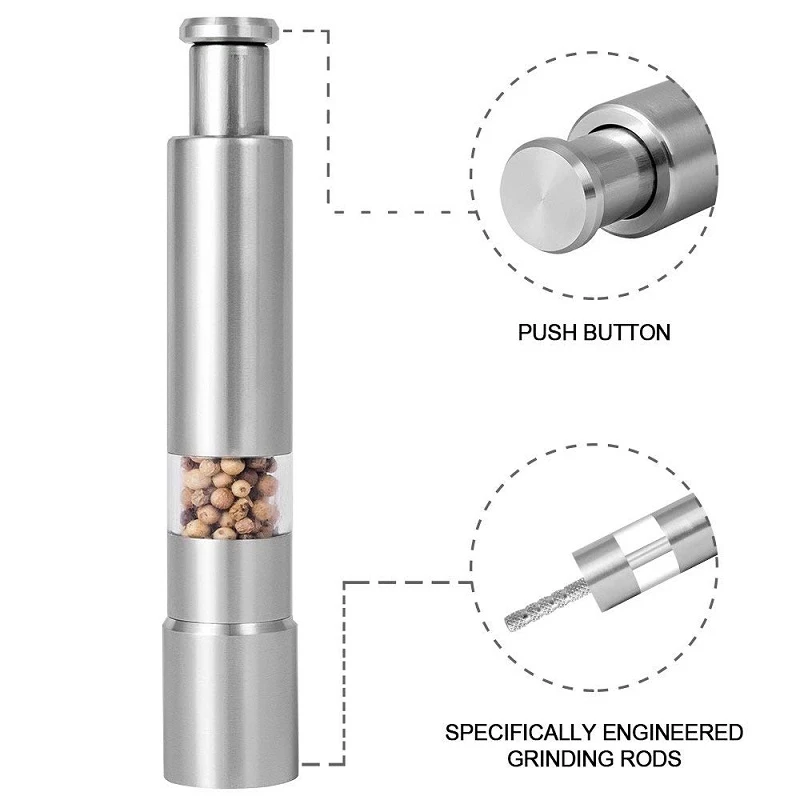 Ручная мельница для перца из нержавеющей стали шифовальный станок кухонные аксессуары фрезерные инструменты кухонные гаджеты измельчитель приправ специй