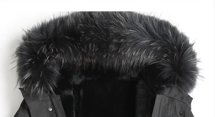Стиль, Мужское пальто, зимний мех енота воротник зимний теплый паркас мужское высокое качество шерсть енота лайнер Мужская куртка с капюшоном K02
