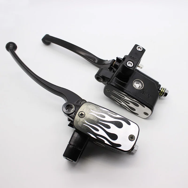 Arcade Universal 78 22mm Hydraulic Motorcycle Brake Master Cylinder Hydraulic Clutch Levers fluid Reservoir 14mm Piston