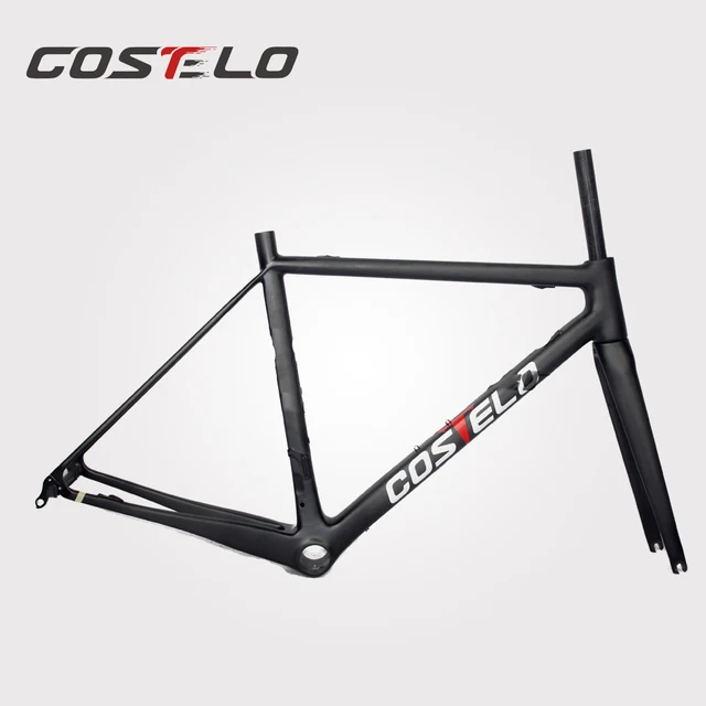 Cheap 5% discount off Costelo R5 road bicycle Frame,fork,headset,seatpost matt black finish,bicicleta carretera customized