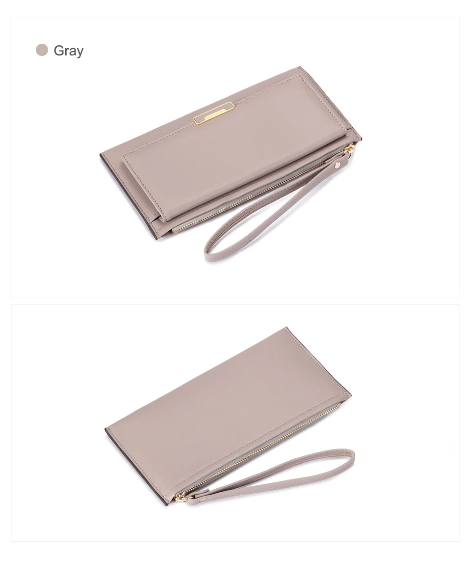 Jamarna Wallet Female PU Leather Long Clutch Women Wallet Female Women Wallets Red Zipper Phone Pocket Coin Purse Wristlet_15
