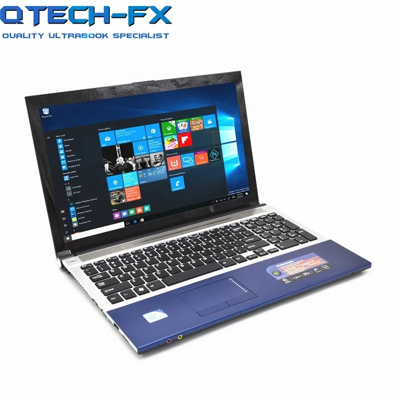 15.6" Ultrabook 8GB RAM SSD 256GB 512GB Metal CPU Intel Core i7 Games PC Business School Arabic AZERTY Spanish Russian Keyboard