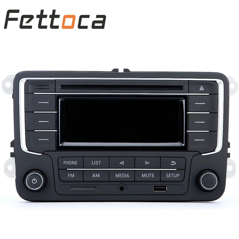 Автомагнитола RCN210 Bluetooth USB AUX CD SD MP3 для VW GOLF JETTA PASSAT Caddy POLO RCD330 187 A B