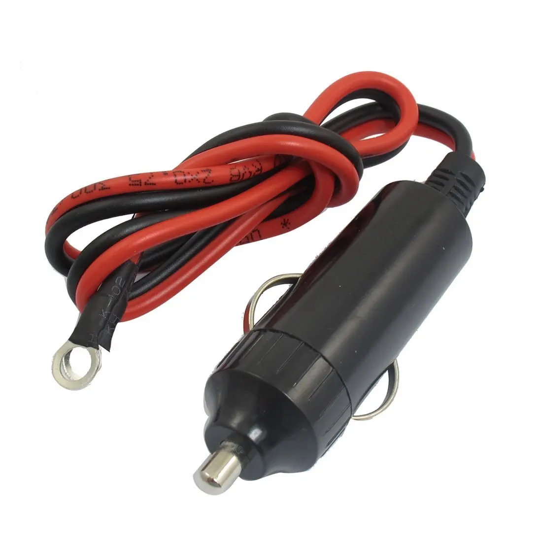 Black low voltage DC12V car cigarette lighter plug cable connectionin