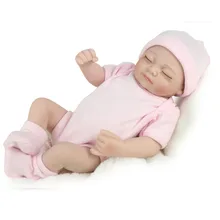 10 дюймов 28 см полный Силиконовый Reborn Baby куклы живые реалистичные настоящие куклы мини Реалистичная для малышей и новорожденных Игрушки для девочек подарок на день рождения