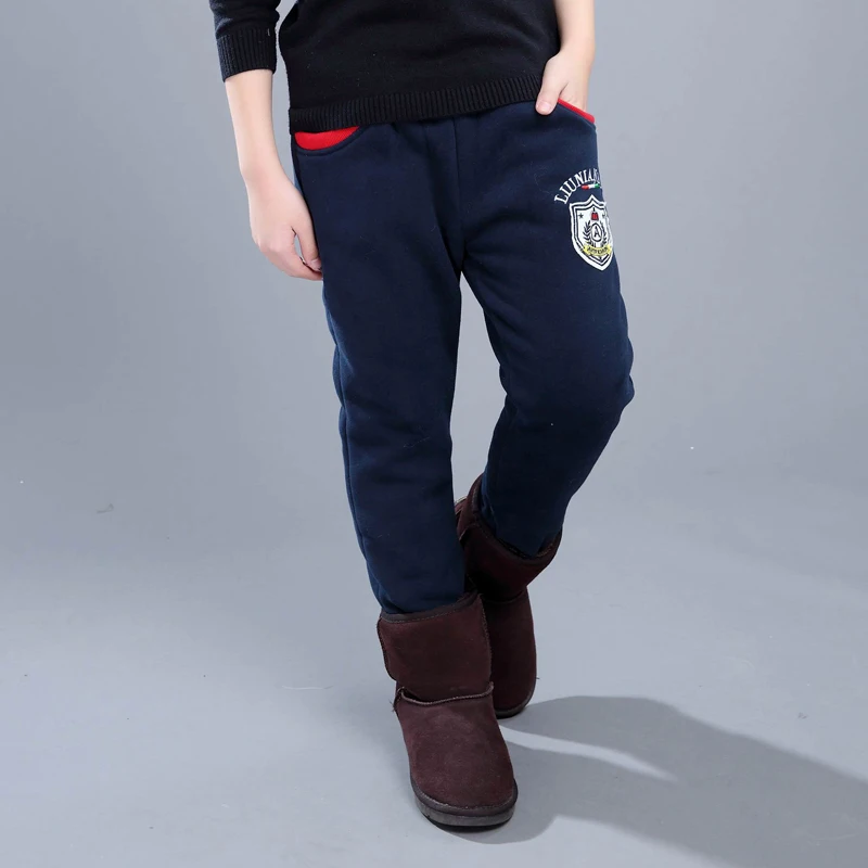 Online Polainas de invierno de terciopelo cálido de alta calidad para niños pantalones de moda de cintura elástica niños pantalones niños polainas de invierno