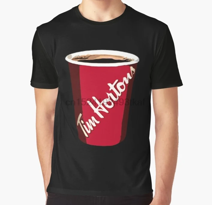 

All Over Print T Shirt Men Funny tshirt Tim Hortons Cup Graphic Women T-Shirt