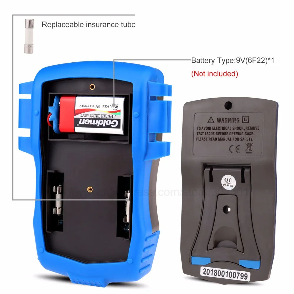 Multimeter Mini Portable Digital Multimeter Ammeter Voltmeter Ohm Frequency Diode Temperature NCV Test Multimeter Mini Portable Digital Multimeter Ammeter Voltmeter Ohm Frequency Diode Temperature NCV Test