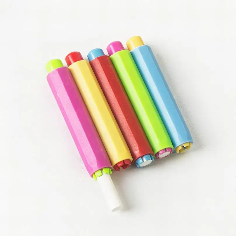 Buy 500PCS Chalk Holder Dustless Holder Pen Porta Tiza