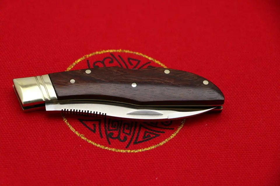 LOCOVOO OEM Канада Gromann Флиппер складной нож 9cr18mov лезвие палисандр ручка Открытый Отдых Охота Карманные Ножи EDC инструменты