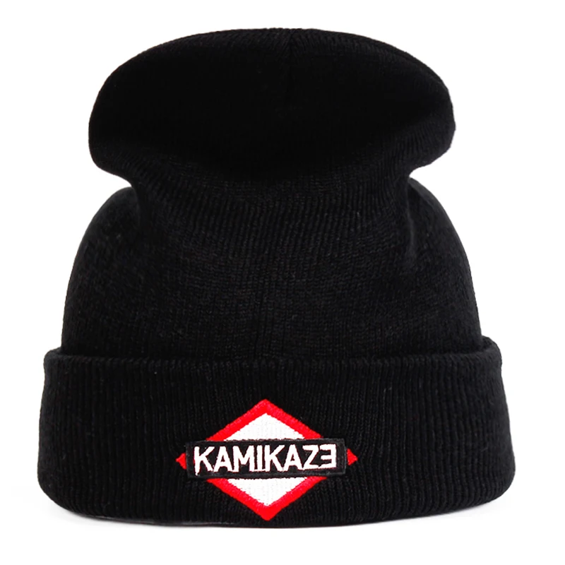 Новейший Альбом Эминем Kamikaze вязаная шапка шапки эластичный бренд вышивка шапка теплая Зимняя Skullies & лыжные шапочки шапка
