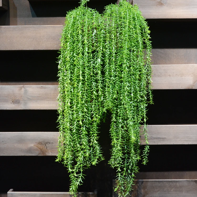 

98cm 1pc Artificial Green Water plants Rattan Bouquet Fake Auqatic Hanging Plant Vine Home Wedding Wall Decor Foliage leaf
