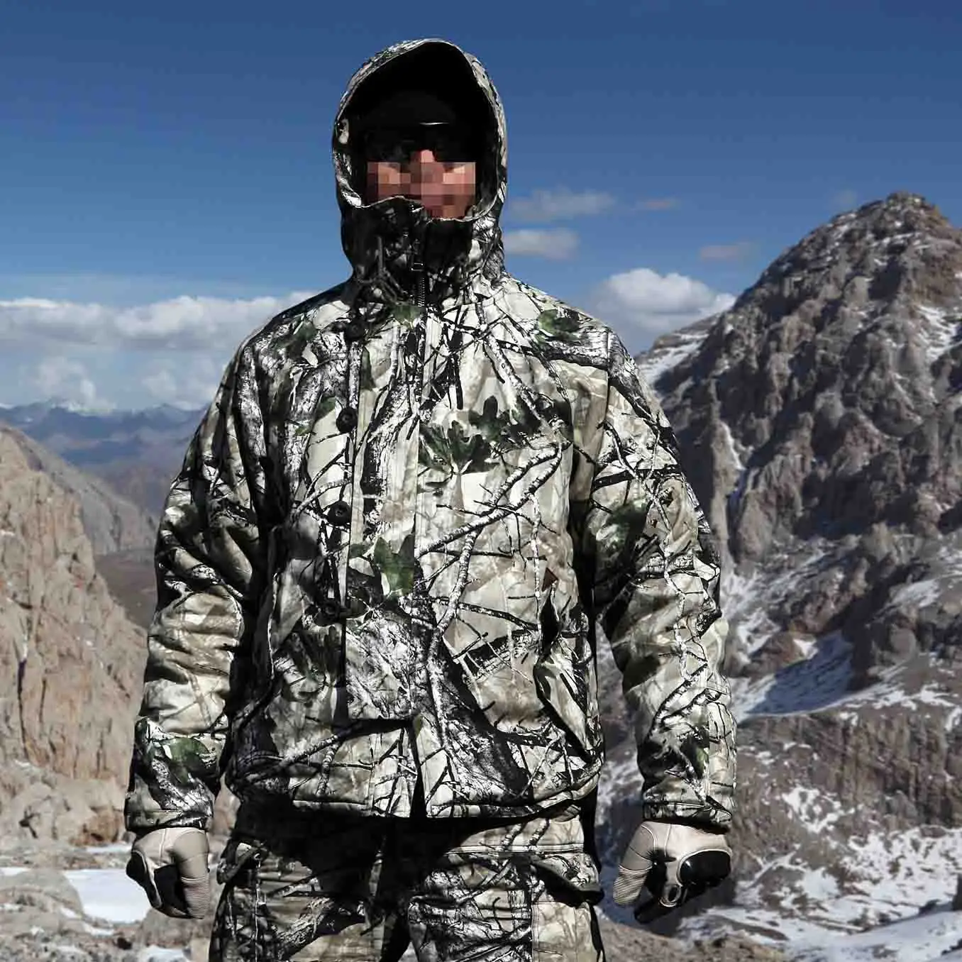 

New Tactical Bionic Camouflage Winter Lighweight Field Coat with Liner Camo Parkas for Hunting and Outdoor