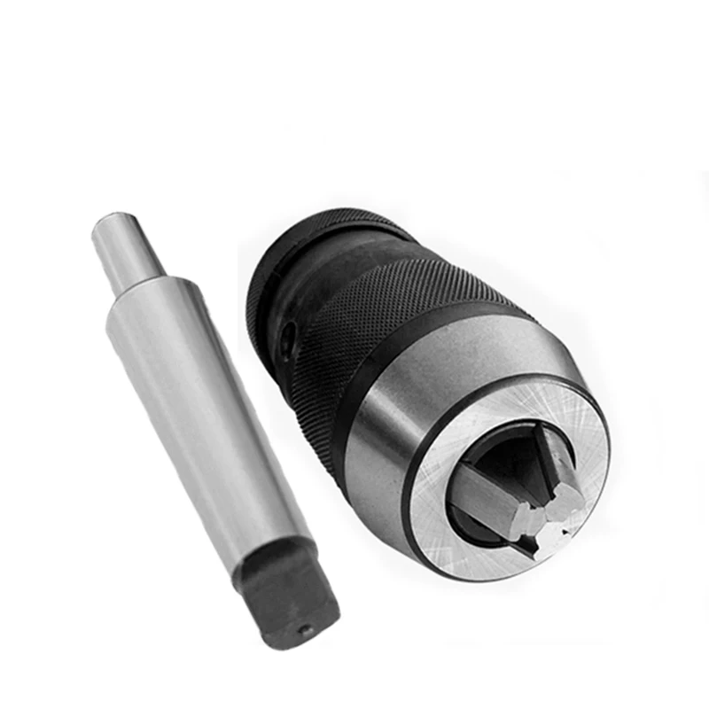 

1set Self Tighten Keyless MT4 MT3 MT2 B18 Chuck 1-16mm B18 drill chuck light duty +morse Tapered Rod for CNC Machining Drilling