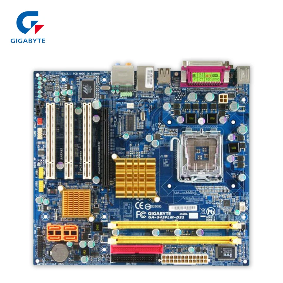 Gigabyte GA-945PLM-DS2 Original Used Desktop Motherboard 945PLM-DS2 945PL LGA 775 DDR2 Micro-ATX used original for lenovo 945gc m2 lga 775 ddr2 for intel 945 motherboard