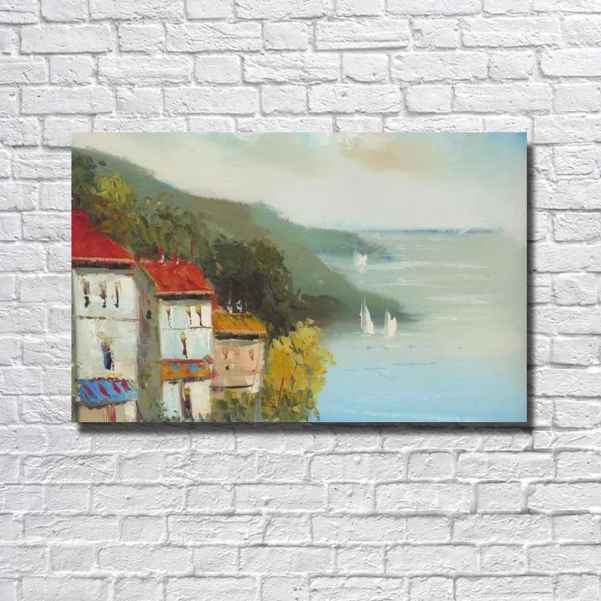 

2016 newest original design oil paintings handmade crafts decoration stencils for painting walls home decor