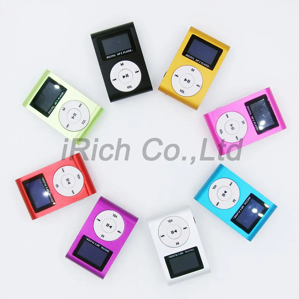 

MP3 Music Player support Micro SD memory Card Metal Mini Clip Rechargeable USB Sport Music Player Small Size Easy Take Fashion