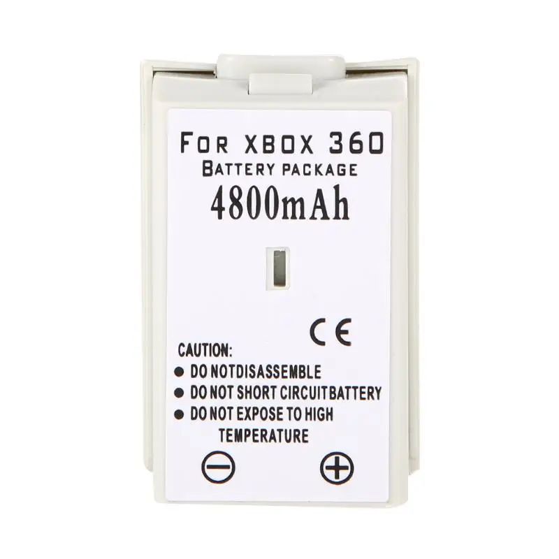 ALLOYSEED Замена 2 шт черный 4800mAh батареи+ usb зарядный кабель для XBOX360 беспроводной игровой ручки заряда батареи Newst