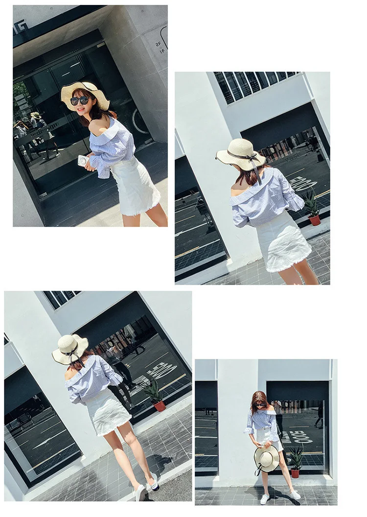 2018 Summer New Arrived Women Seaside Vacation Sunscreen Sun Hat  Beach Casual Straw Hat (7)