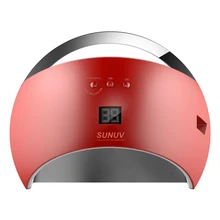Фирменная Новинка SUN6 умная лампа Светодиодный УФ-сушка для ногтей металлический Нижний ЖК-таймер 60 s/30 s для двойной мощности Быстрый маникюр лампа