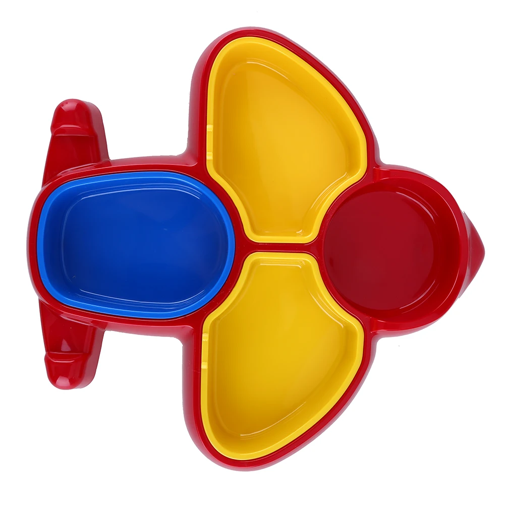 Baby Dinnerware Airplane Shaped Baby Dishes Bright Colors Baby Tableware Cute Dishes