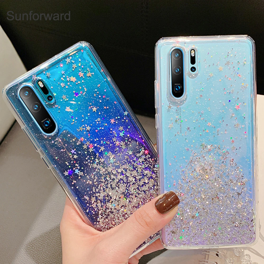 Ring tilbage lindre Ham selv Transparent Funda for Huawei P30 Pro Case Silicone Soft TPU Glitter Stars  Phone Accessories for Huawei P30 Lite P30pro Cover|Phone Case & Covers| -  AliExpress