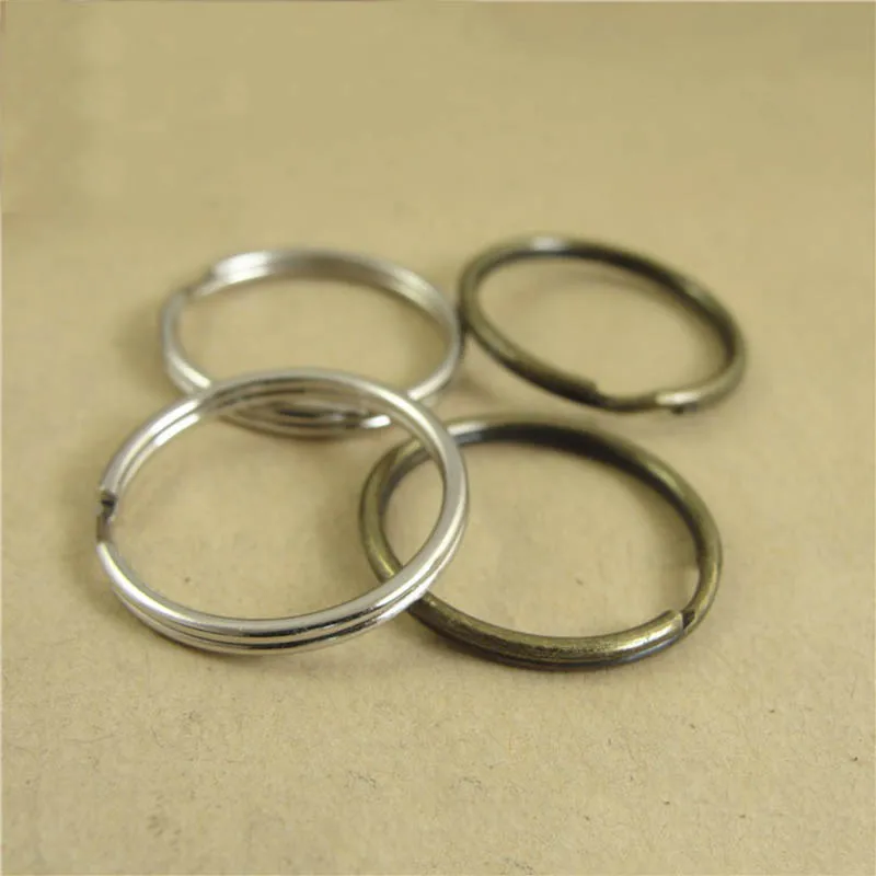 

50pcs Keyring 16/20/25mm Round Split Ring Alloy Metal Wire Circle Diy Car Key Holder Jewelry Finding Supplier Keyfob Accessories
