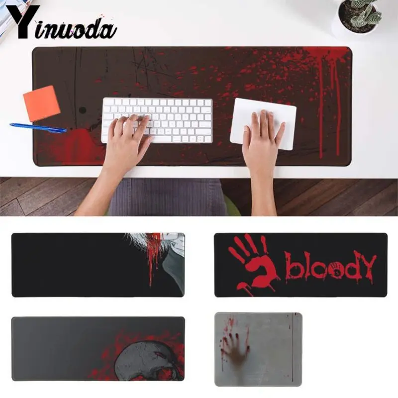 

Yinuoda New Design bloody Design DIY Design Pattern Game mousepad Size for 18x22cm 20x25cm 25x29cm 30x90cm 40x90cm